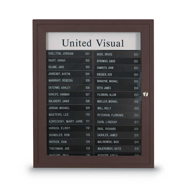 Outdoor Enclosed Combo Board, 72"x36", Satin Frame/White Porc & Cloud